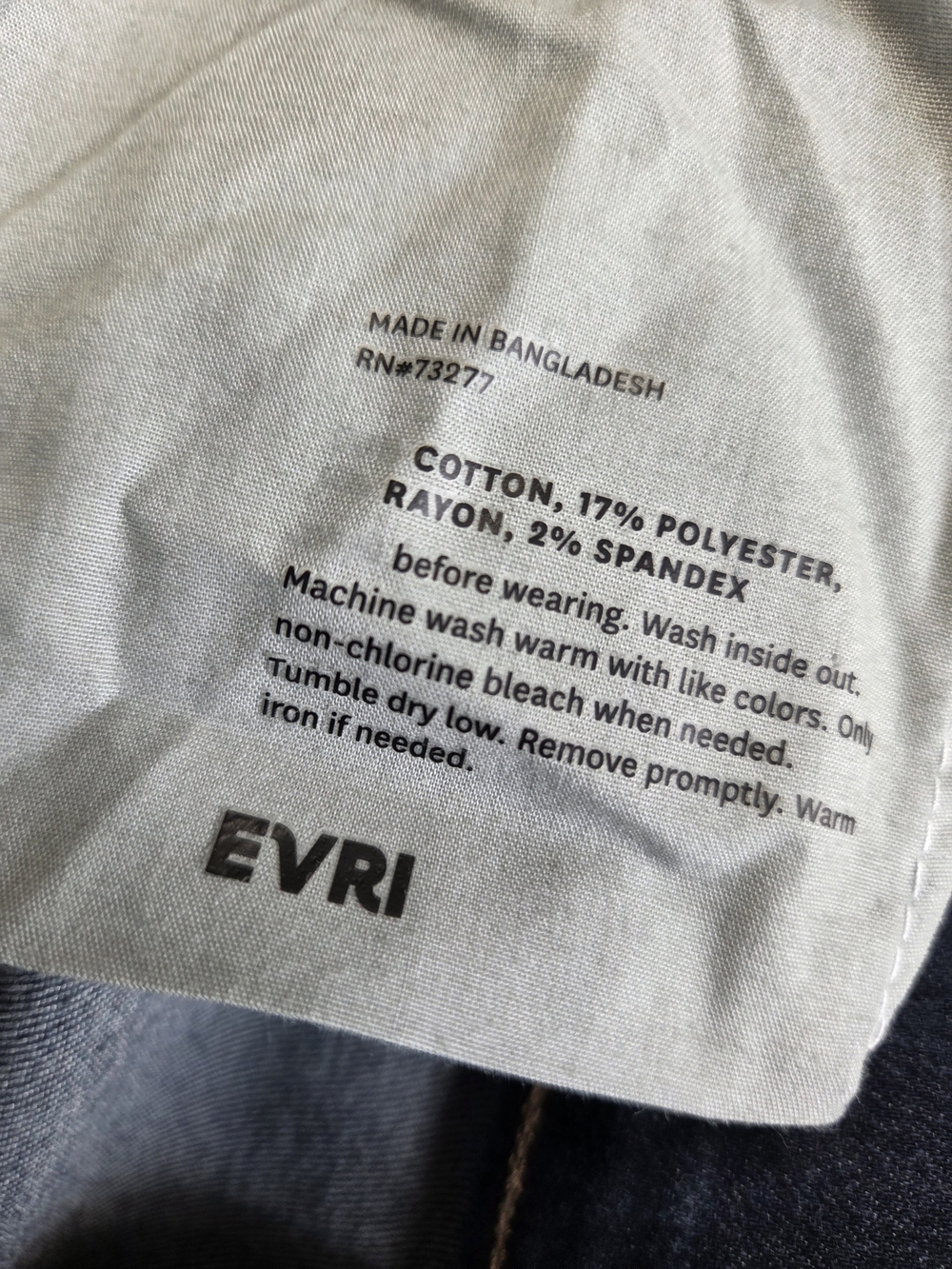 EVRI Indigo Blue Stretch Jeggings - Slim Waistband - Picture 4 of 13